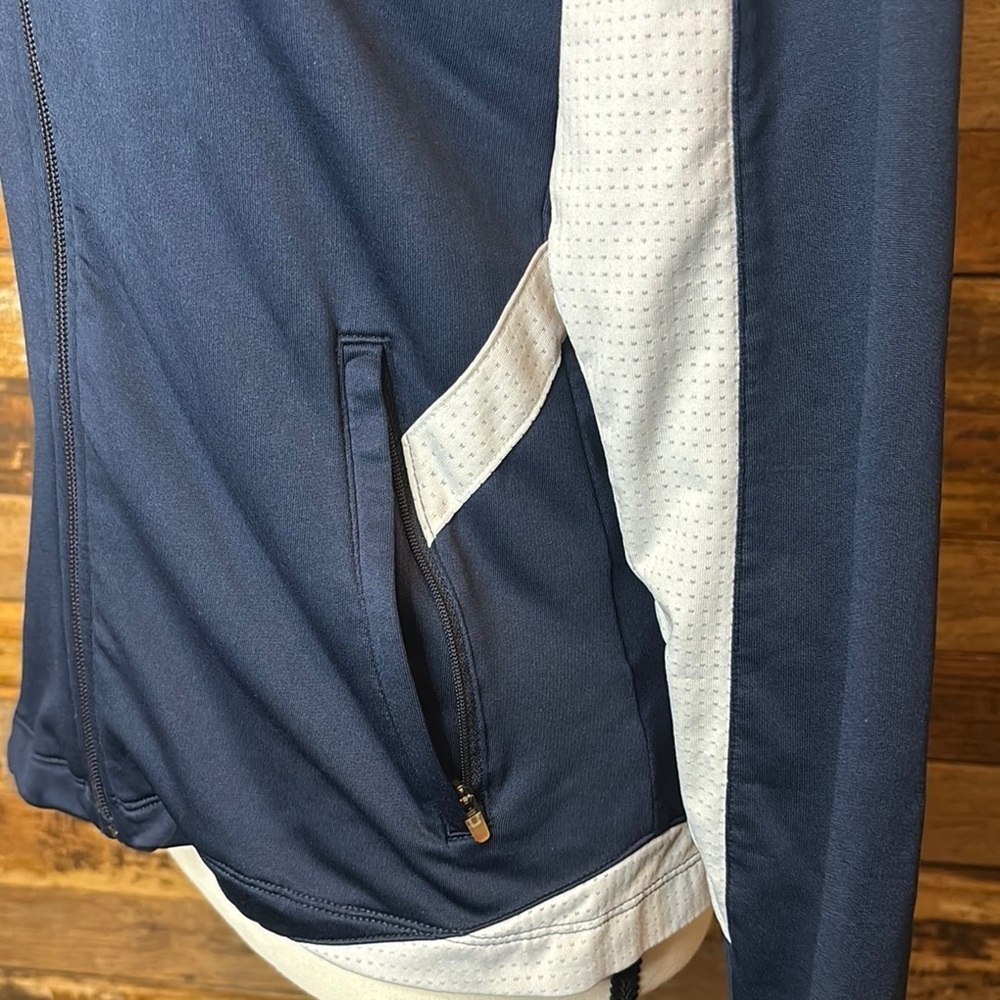 MAVERICKS Women's Navy and White Zip-Up - Picture 8 of 12